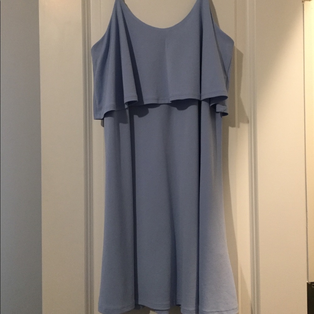 Express light blue dress